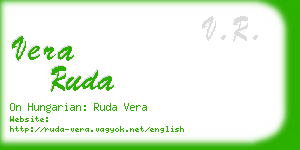 vera ruda business card